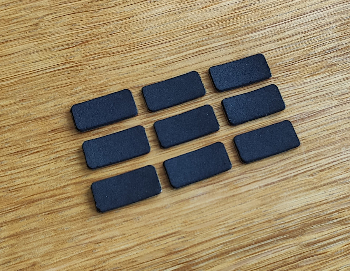 Podkładki prostokąt 20x10mm